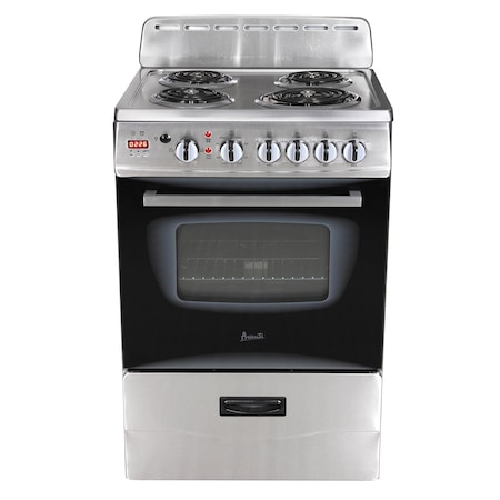 Avanti Avanti 24" Electric Range, Stainless Steel ERU240P3S
